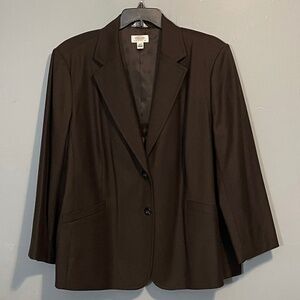 Talbots Women's Dark Brown Blazer